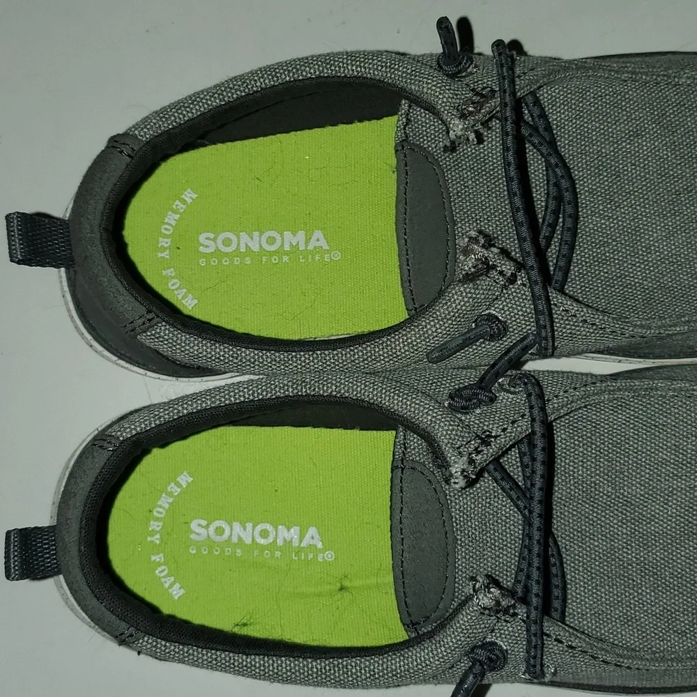 New Sonoma boy's 2 grey slip on shoes